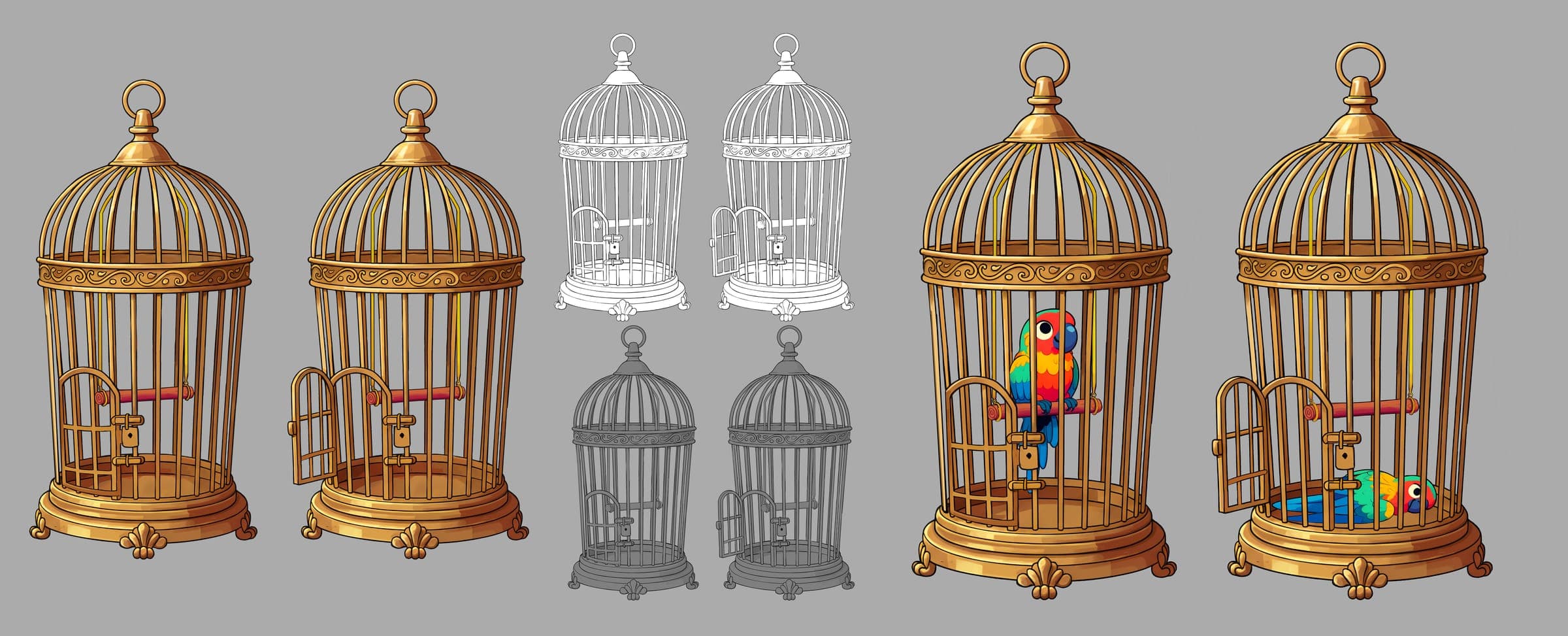 The Parrot and the Merchant — image 4