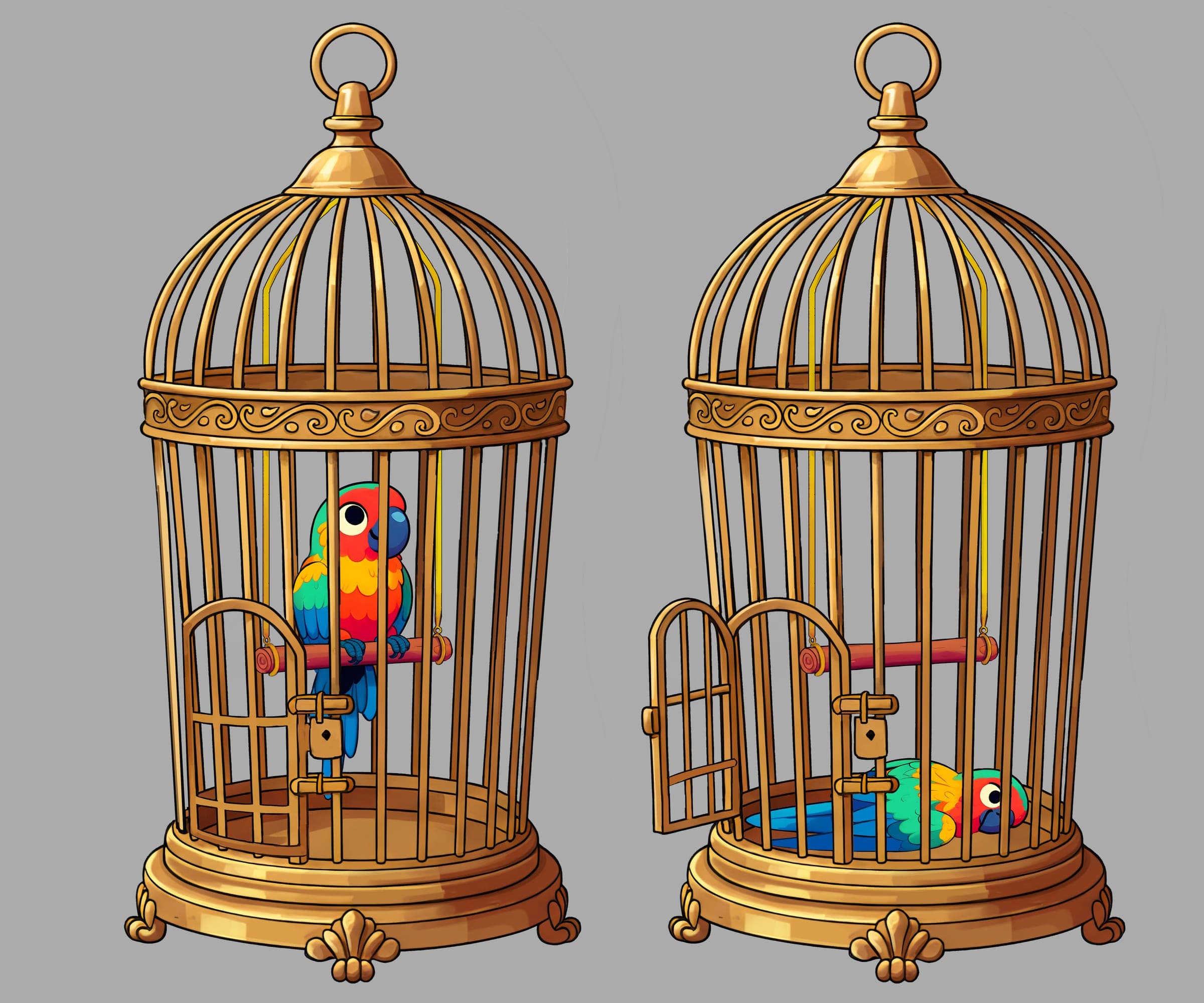 The Parrot and the Merchant — image 6